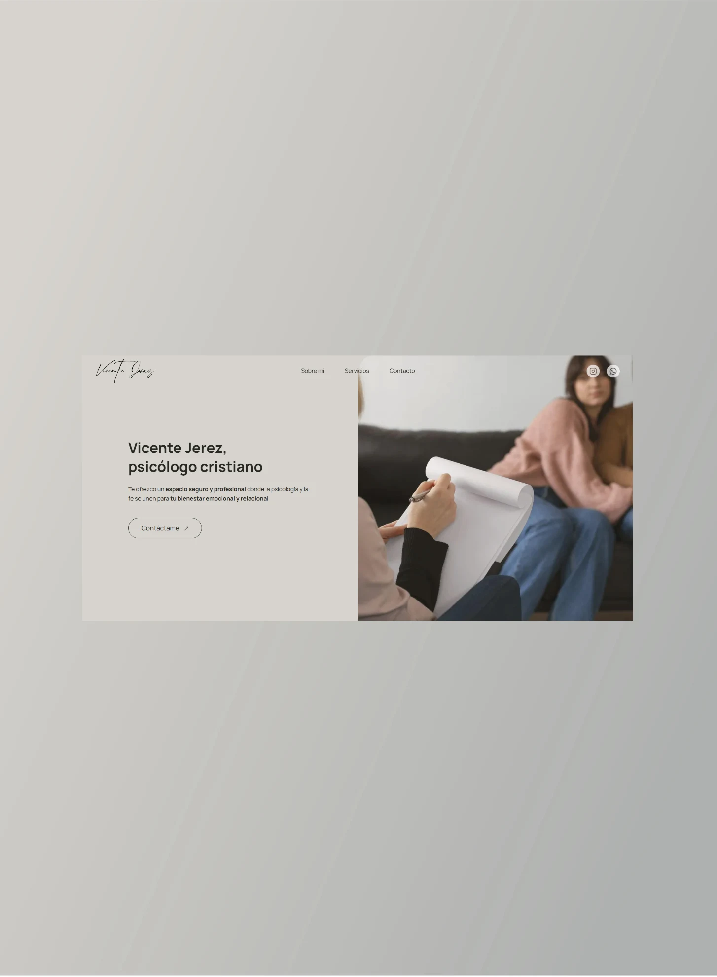 Clinical Services Portal: Vicente Jerez, Christian Psychologist